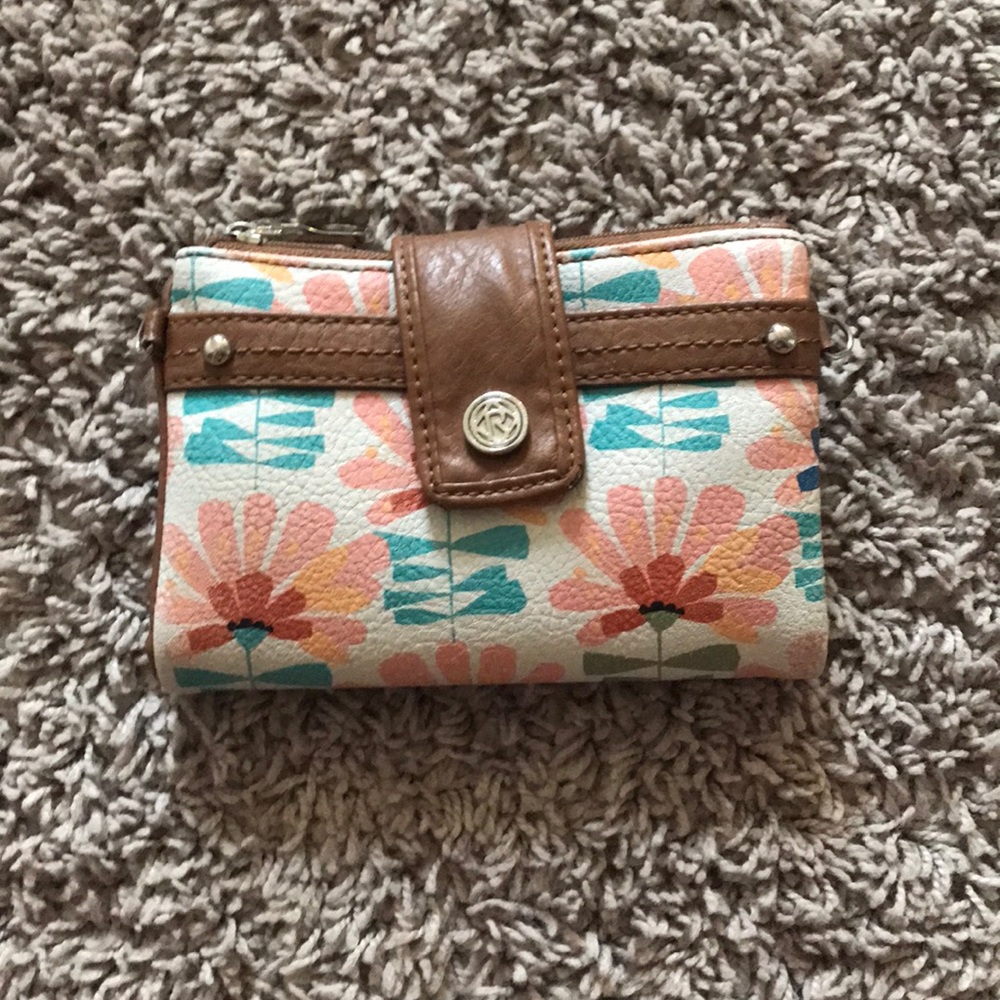 Flower print wallet